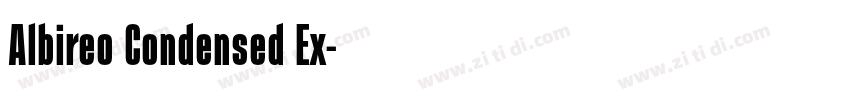 Albireo Condensed Ex字体转换 Albireo Condensed Ex字体转换